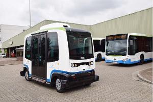 4/2019,Easy Mile autonomer Bus Monheim am Rhein