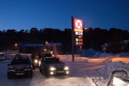 Auf dem Weg nach Lappland wird es immer kälter - die minus 23 Grad in Karasjok sind erst der Anfang.