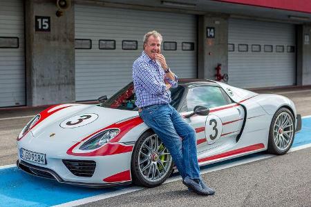 04/2019, Jeremy Clarkson mit dem Porsche 918 Spyder