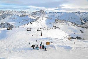 Pisten am Diedamskopf für Skifahrer und Snowboarder