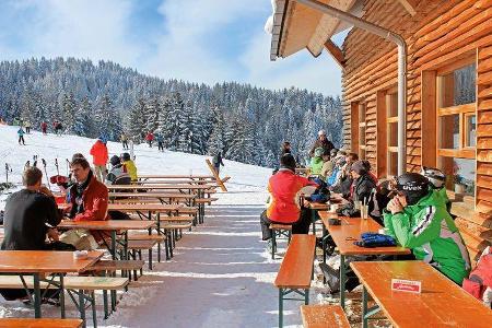 Alpe Hohenegg im Skigebiet von Steibis