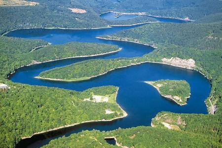 Urftsee im Nationalpark Eifel