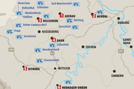 Karte Region Eifel