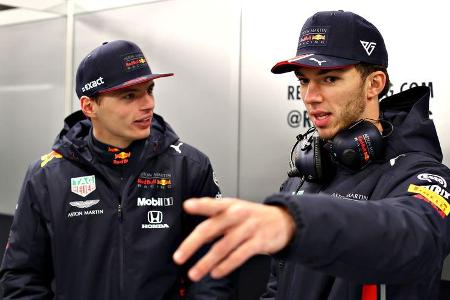 Pierre Gasly & Max Verstappen - Red Bull - Shakedown - Silverstone - Formel 1 - 2019