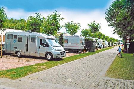 Parzellen auf dem Parking delle Robinie