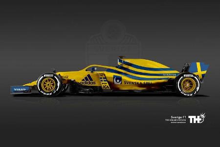 Schweden - F1-Autos - Fußball-WM 2018