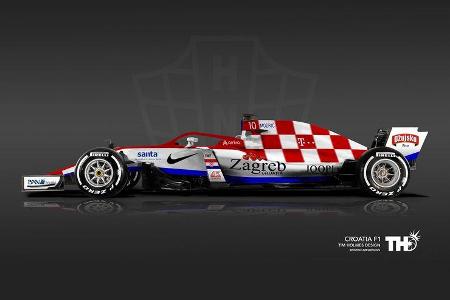 Kroatien - F1-Autos - Fußball-WM 2018