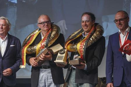 Paul Pietsch Classic 2018 Gesamtsieger: Startnummer 49, Dr. Norbert Griesmayr und Ferdinand Baumgartner im Mercedes-Benz 220...