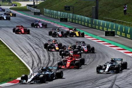 Start - Formel 1 - GP Österreich - 1. Juli 2018