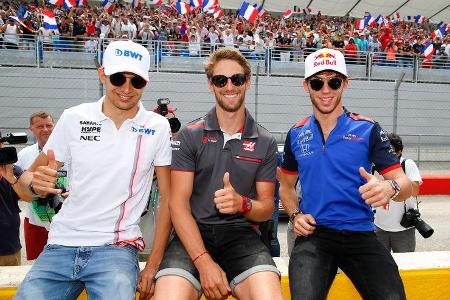 Ocon, Grosjean & Gasly - GP Frankreich 2018