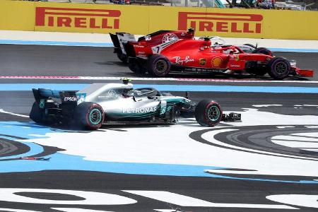 Bottas vs. Vettel - GP Frankreich 2018