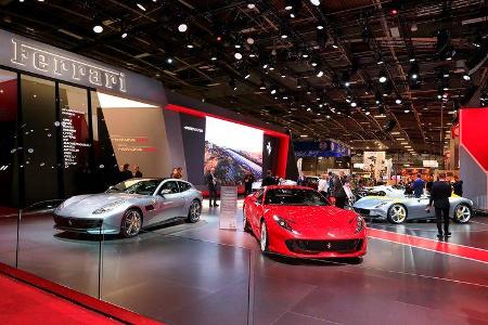 Ferrari: Messestand Pariser Autosalon 2018
