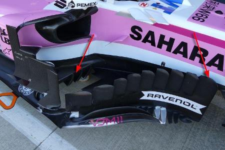 Force India - Technik - GP Singapur, Russland & Japan 2018