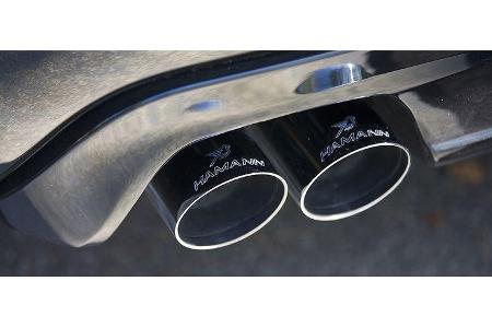 Für rund 2.300 Euro wird dem 535d bei Hamann in Form des Vierrohr-Endschalldämpfers mehr Stimmgewalt verliehen.