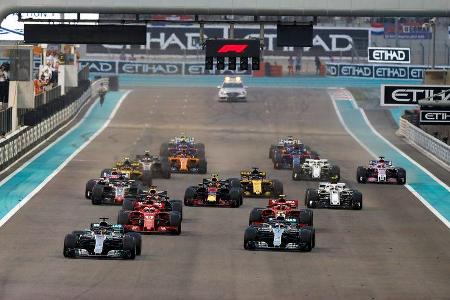 Start - GP Abu Dhabi 2018