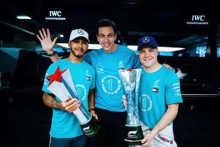 Hamilton, Wolff & Bottas - GP Brasilien 2018