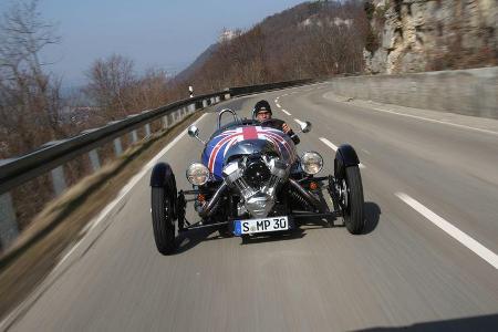 Morgan Threewheeler, Frontansicht