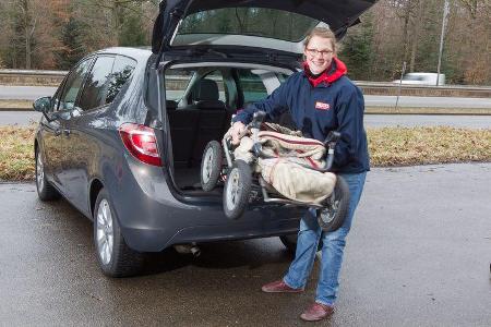 Opel Meriva 1.4 ecoFlex, Kofferraum, Beladen