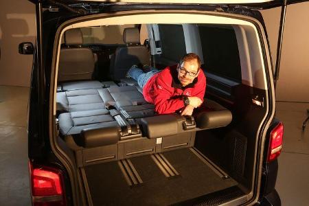VW Multivan T5, Liegefläche