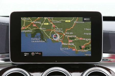 Mercedes C-Klasse, Display, Navigationssystem