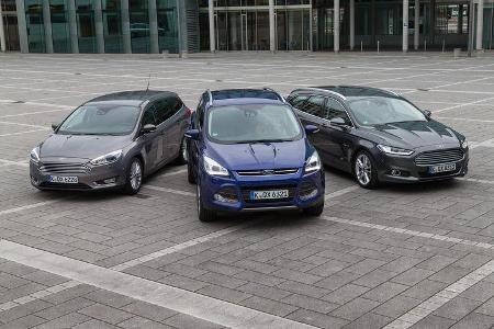 Ford Focus, Ford Mondeo, Ford Kuga, Frontansicht