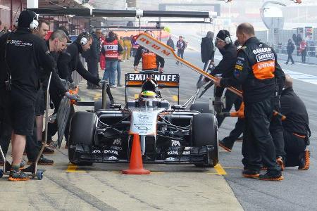 Sergio Perez - Force India - Formel 1-Test - Barcelona - 19. Februar 2015