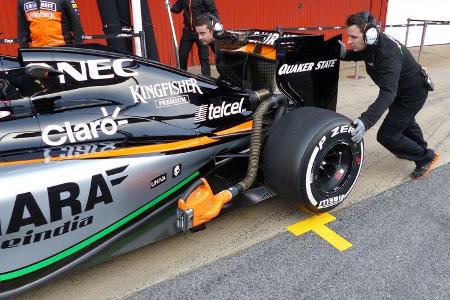 Sergio Perez - Force India - Formel 1-Test - Barcelona - 19. Februar 2015