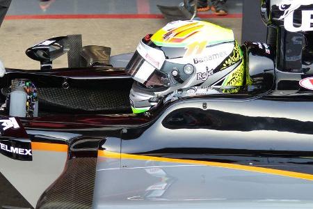 Sergio Perez - Force India - Formel 1-Test - Barcelona - 19. Februar 2015