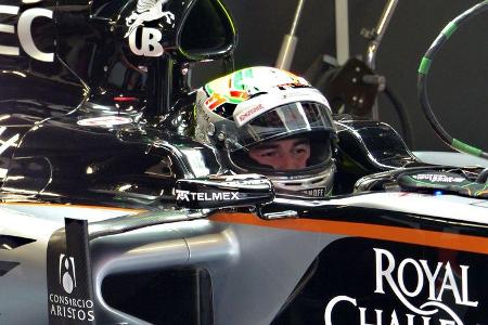 Sergio Perez - Force India - Formel 1-Test - Barcelona - 19. Februar 2015