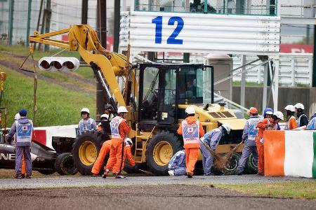 GP Japan 2014 - Unfall Bianchi