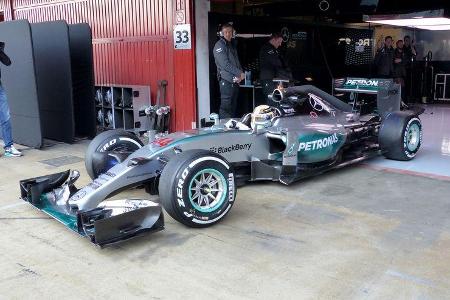 Lewis Hamilton - Mercedes - Formel 1-Test - Barcelona - 19. Februar 2015