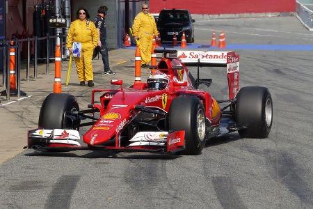 Kimi Räikkönen - Ferrari - Formel 1-Test - Barcelona - 19. Februar 2015