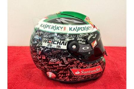 Helm - Fernando Alonso - Formel 1 - GP Abu Dhabi - 20. November 2014