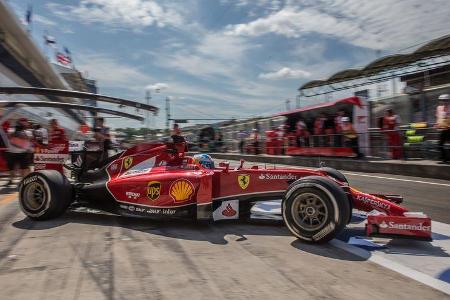 Ferrari - Boxen-Reportage - Formel 1 - GP Ungarn - 2014