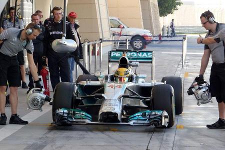 Lewis Hamilton - Mercedes - Formel 1 - Test - Bahrain - 21. Februar 2014