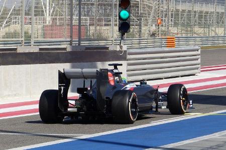 Esteban Gutierrez - Sauber - Formel 1 - Test - Bahrain - 21. Februar 2014