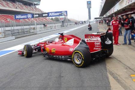 Sebastian Vettel - Ferrari - Formel 1-Test - Barcelona - 21. Februar 2015