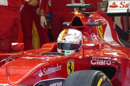Sebastian Vettel - Ferrari - Formel 1-Test - Barcelona - 21. Februar 2015