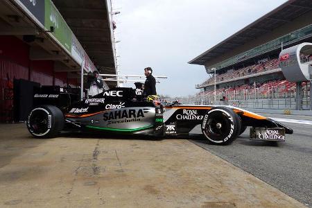 Pascal Wehrlein - Force India - Formel 1-Test - Barcelona - 21. Februar 2015