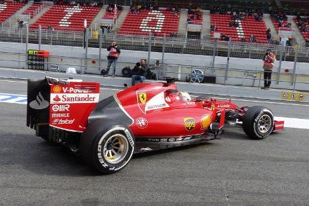 Sebastian Vettel - Ferrari - Formel 1-Test - Barcelona - 21. Februar 2015