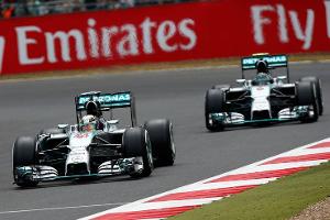 Hamilton & Rosberg - Mercedes - GP England 2014