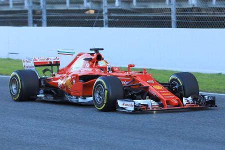 Sebastian Vettel - Ferrari - Formel 1 - Test - Barcelona - 7. März 2017