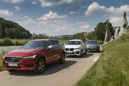 BMW X3 xDrive 30d, Land Rover Discovery Sport SD4, Volvo XC60 D5 AWD, Exterieur