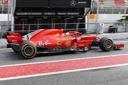 Sebastian Vettel - Ferrari - Formel 1 Test - Barcelona - Tag 4 - 1. März 2018