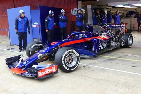 Pierre Gasly - Toro Rosso - Ferrari - F1-Test - Barcelona - Tag 2 - 27. Februar 2018