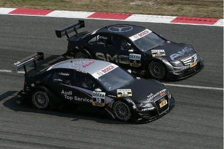 Wie schon in Brands Hatch sollte es zum Zweikampf zwischen Scheider und Di Resta kommen.