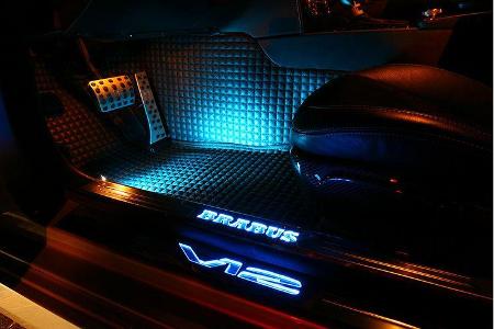 Gestepptes Nubukleder statt Teppichboden.