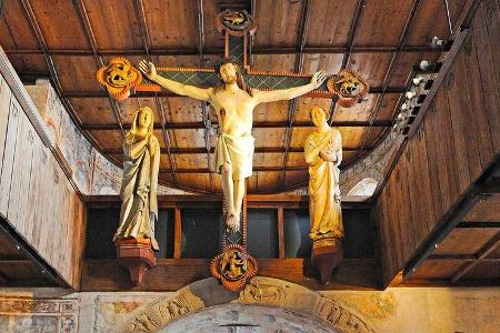Jesus Statue in der Schlosskapelle