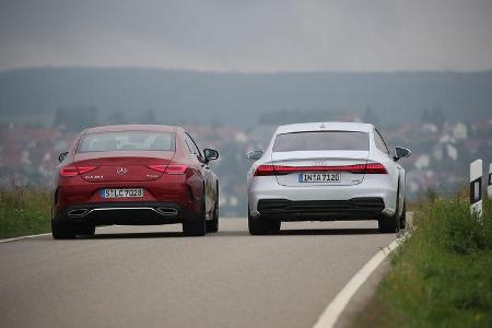 Audi A7 Sportback 55 TFSI Quattro, Mercedes CLS 450 4Matic, Exterieur