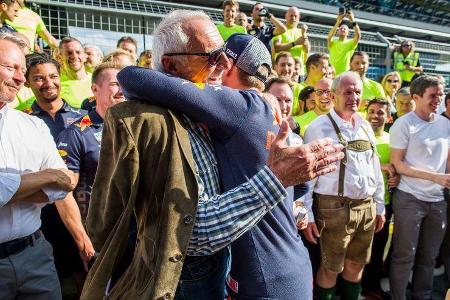 Didi Mateschitz - Max Verstappen - Red Bull - Formel 1 - GP Österreich - 1. Juli 2018